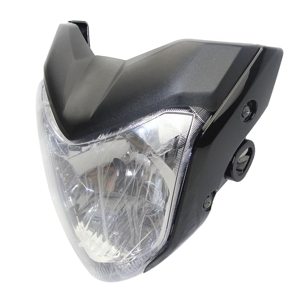 Homyl Tête de Fourche Plaque,Phare de Moto,Phare de Moto LED pour Yamaha - Noir