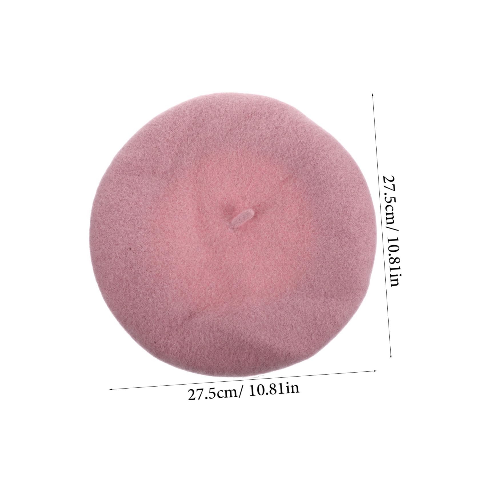 COLLBATH Beret Hat Lightweight Sunshade Hat Decorative Beret Cap for All Occasions Pink