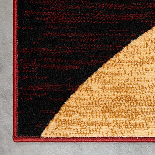 Well Woven Dulcet Bingo Tapete Rojo Geométrico 7'10"x9'10" miniatura 5