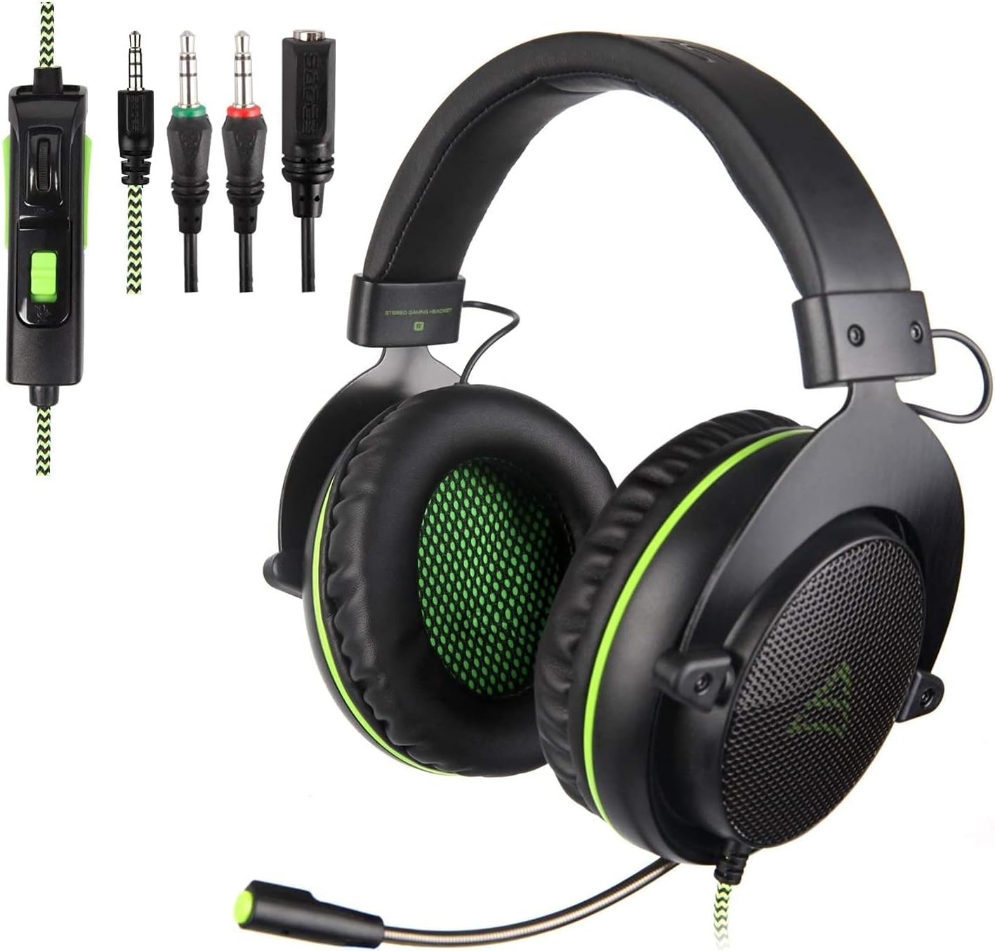 SUPSOO PS4 Gaming Headsets,G830 Gaming Headset 3.5 mm Wired Over Ear, with Microphone Noise Cancelling Gaming Headphones for Xbox 360/PC/PS4/PS4 PRO/Xbox One/Xbox One