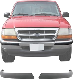 New Front Bumper Plastic Molding Impact Strip Left Driver & Right Passenger Side For 1998 Ford Ranger Direct Replacement F87Z17K833AAA F87Z17K833AAB