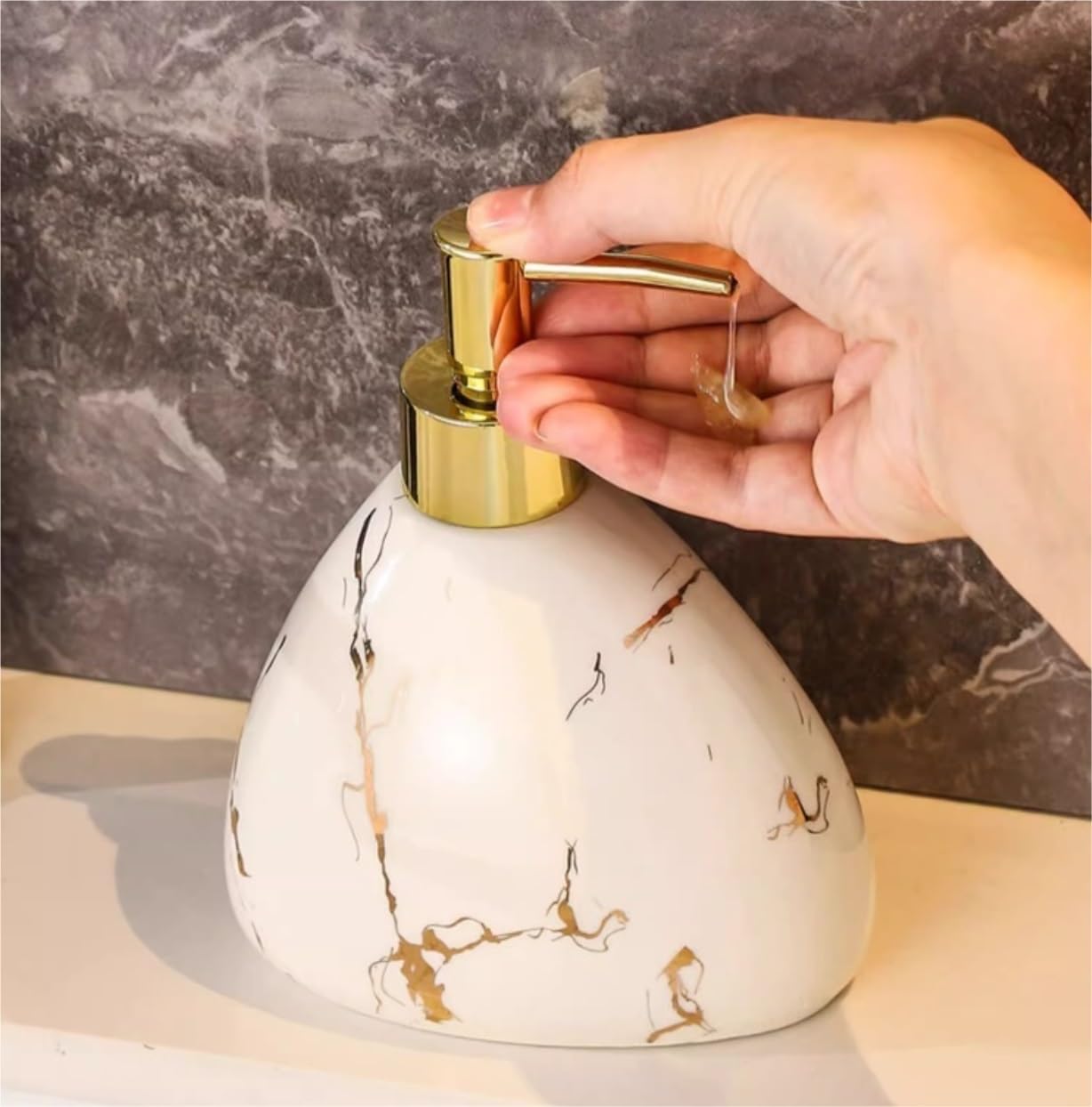 Zestaw Dozowników Mydła Zestaw Akcesoriów Łazienkowych 6 Sztuk Lub 7 Do Kąpieli Kolekcja Ceramiczny Wzór Prezent Łazienka(7pcs)