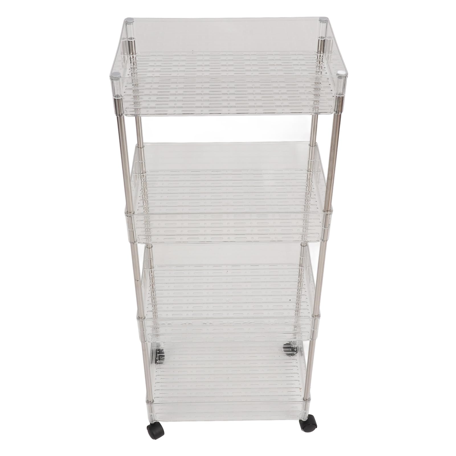Hidyliu Carrello Fasciatoio con Ruote Organizzatore a 4 Strati di Grande capacità per Articoli Essenziali per Neonati Articoli Essenziali per la Scuola Materna per Mamme Materiale PET Dimensioni 35