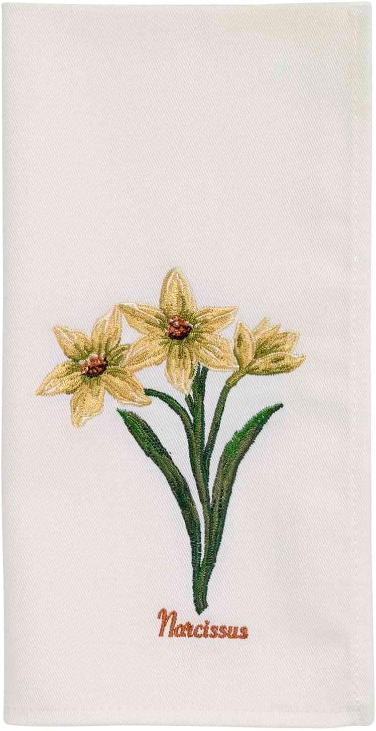 Avanti Linens Botanic Garden Napkin 19-Inch, Set of 4, Ivory