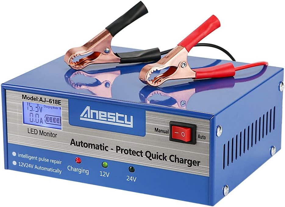 Car Battery Charger, 12V/24V Automatic Battery Charger Car Battery