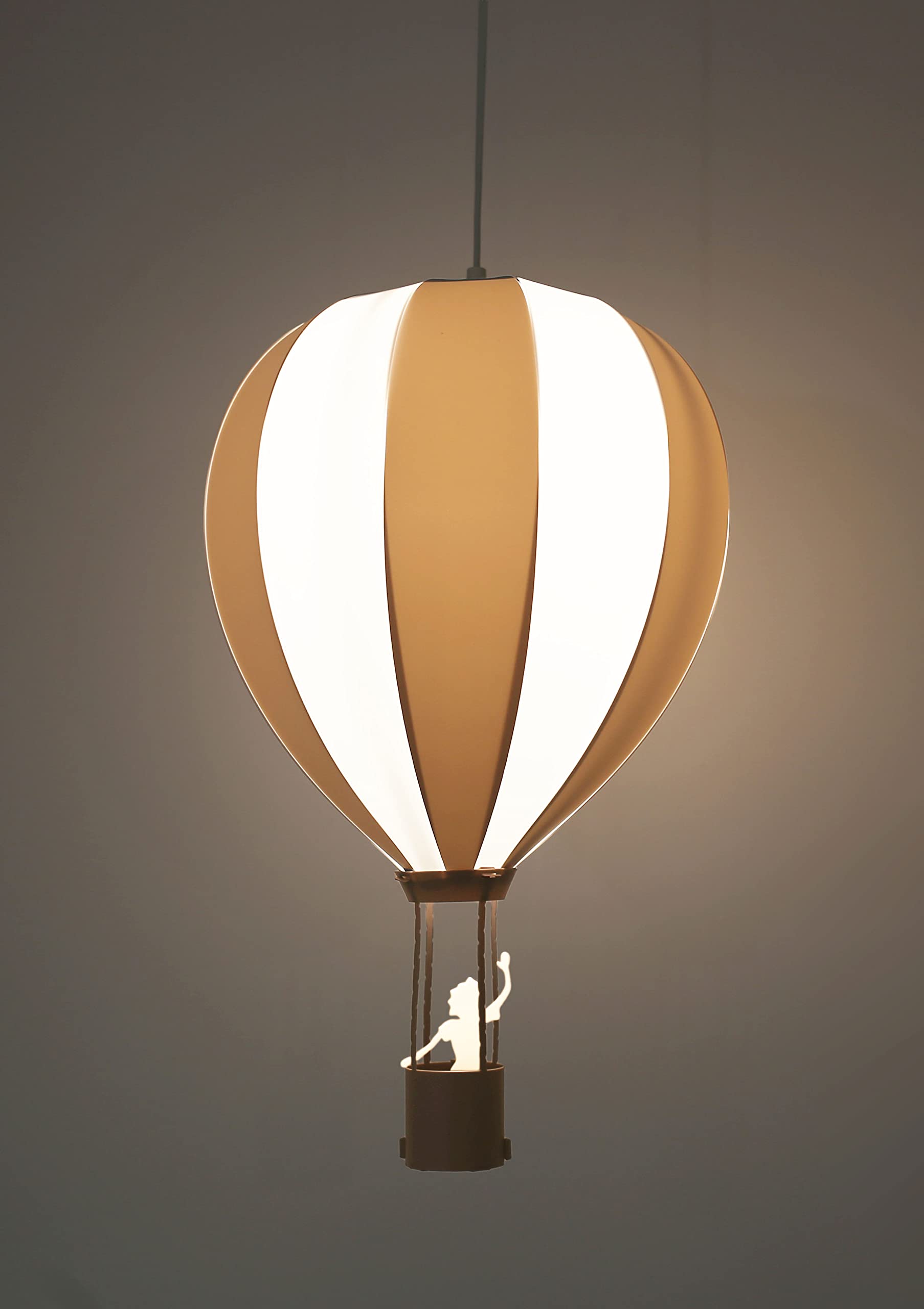 R&M Coudert Lampada da Soffitto Sospensione Camera Bambini Mongolfiera Grigio