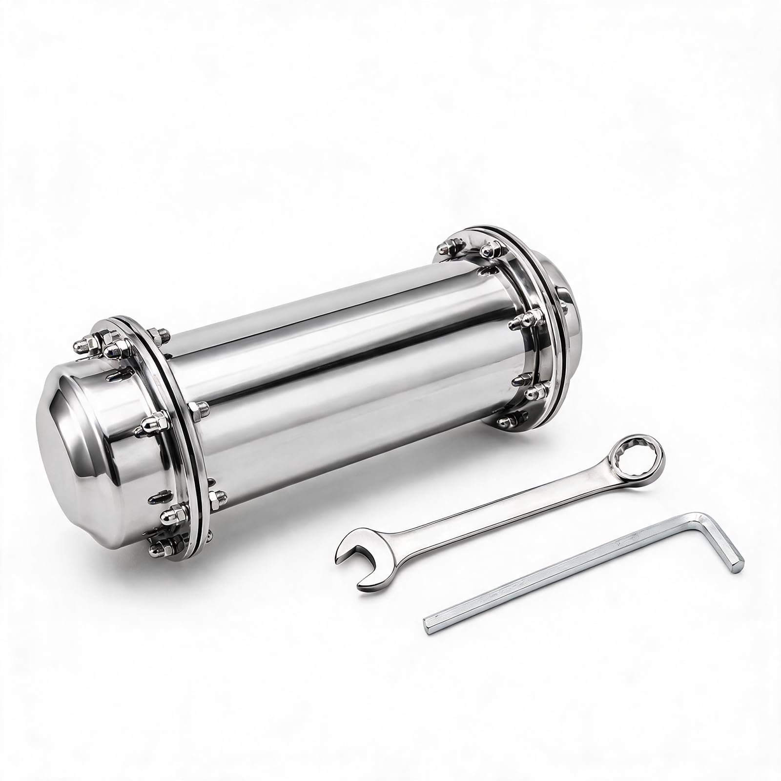 Cápsula del tiempo de acero inoxidable, caja de recuerdos impermeable para bodas, cumpleaños, cápsula del tiempo para enterrar recuerdos, recipiente resistente al agua inoxidable con juntas de