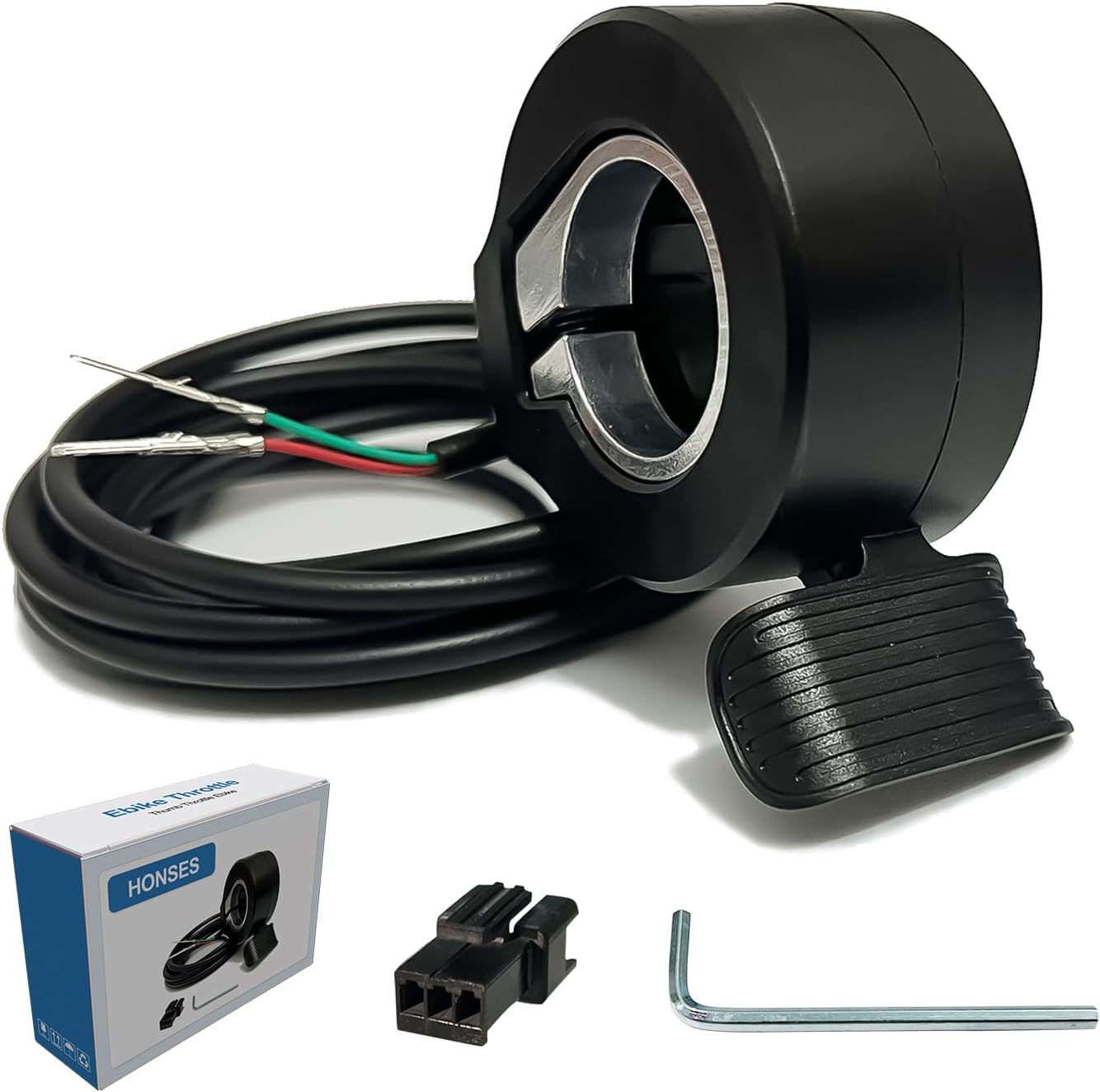 Thumb Throttle Ebike: Electric Scooter Throttle, Ebike Throttle, 7/8inch (22mm) Thumb Throttle Speed Control, 12V-72V Universal Controller for E-Bike Electric Scooters Thumb Throttle Ebike: Electric Scooter Throttle, Ebike Throttle, 7/8inch (22mm) Thumb Throttle Speed Control, 12V-72V Universal Controller for E-Bike Electric Scooters