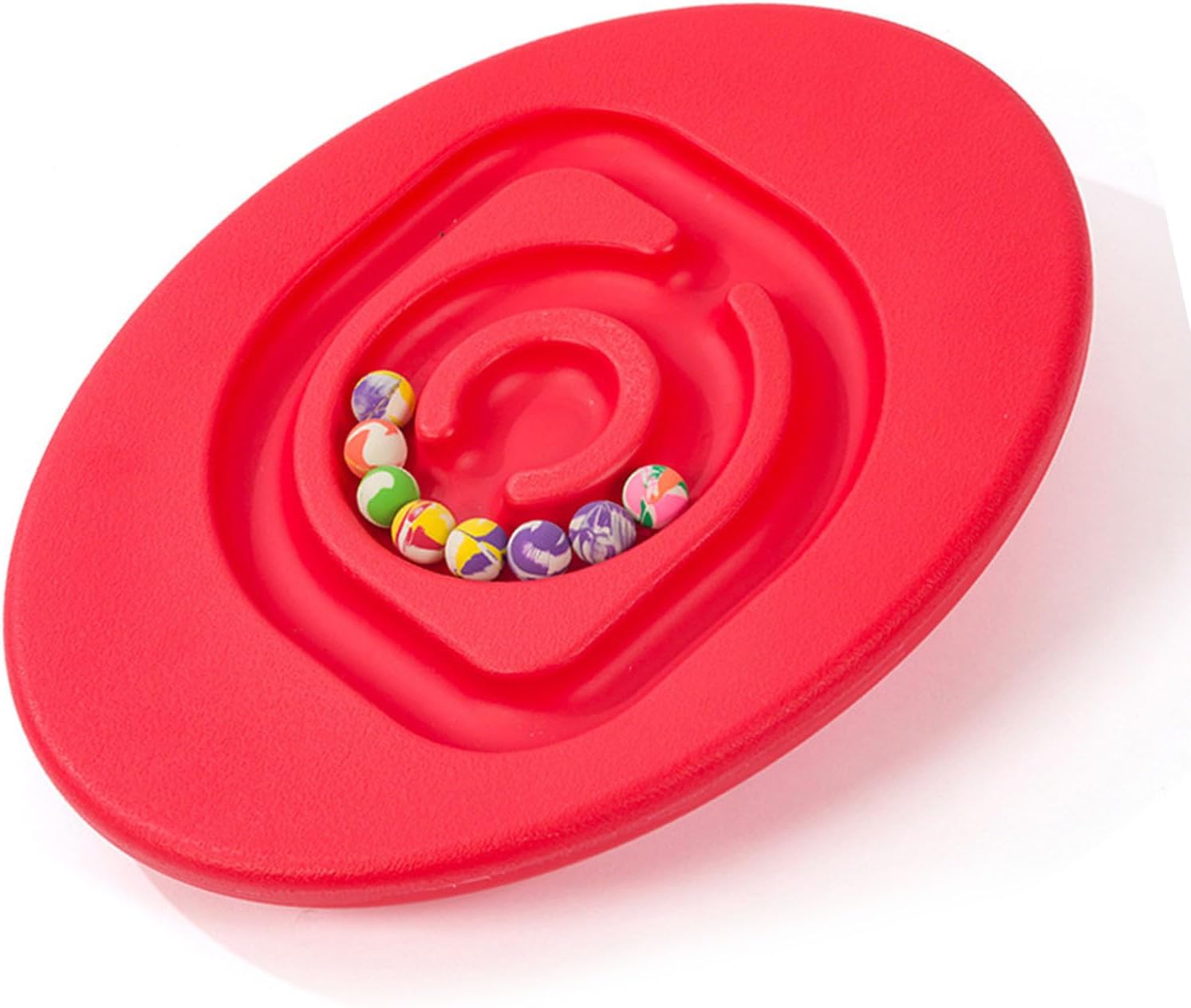 Children Snail Balance Board, Children Maze Balance Board Enhance for Indoor Play (Red)