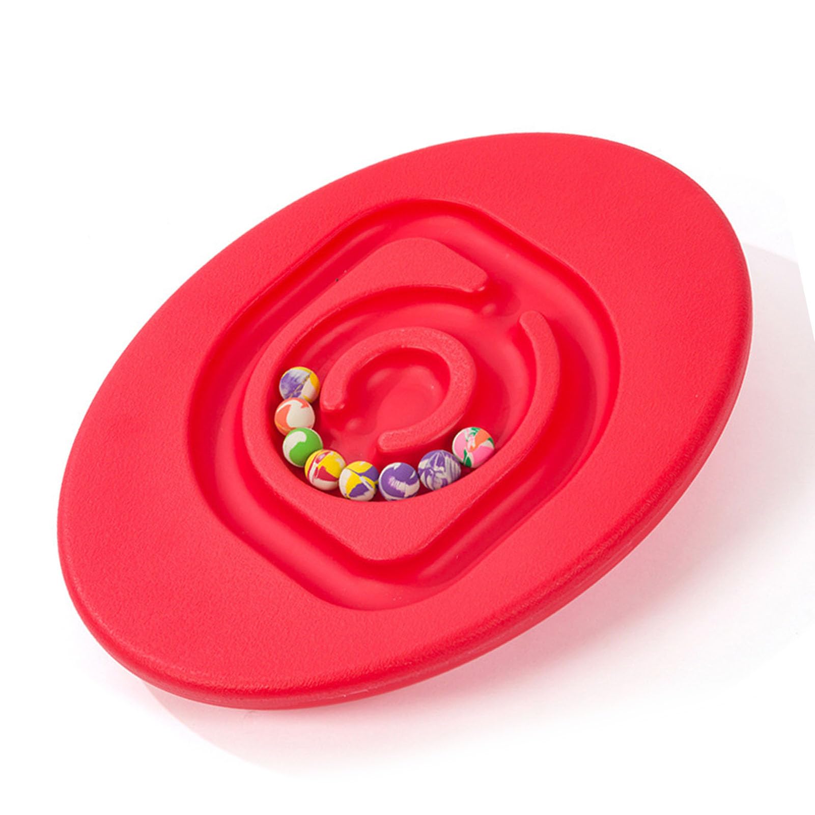 Children Snail Balance Board, Children Maze Balance Board Enhance for Indoor Play (Red)