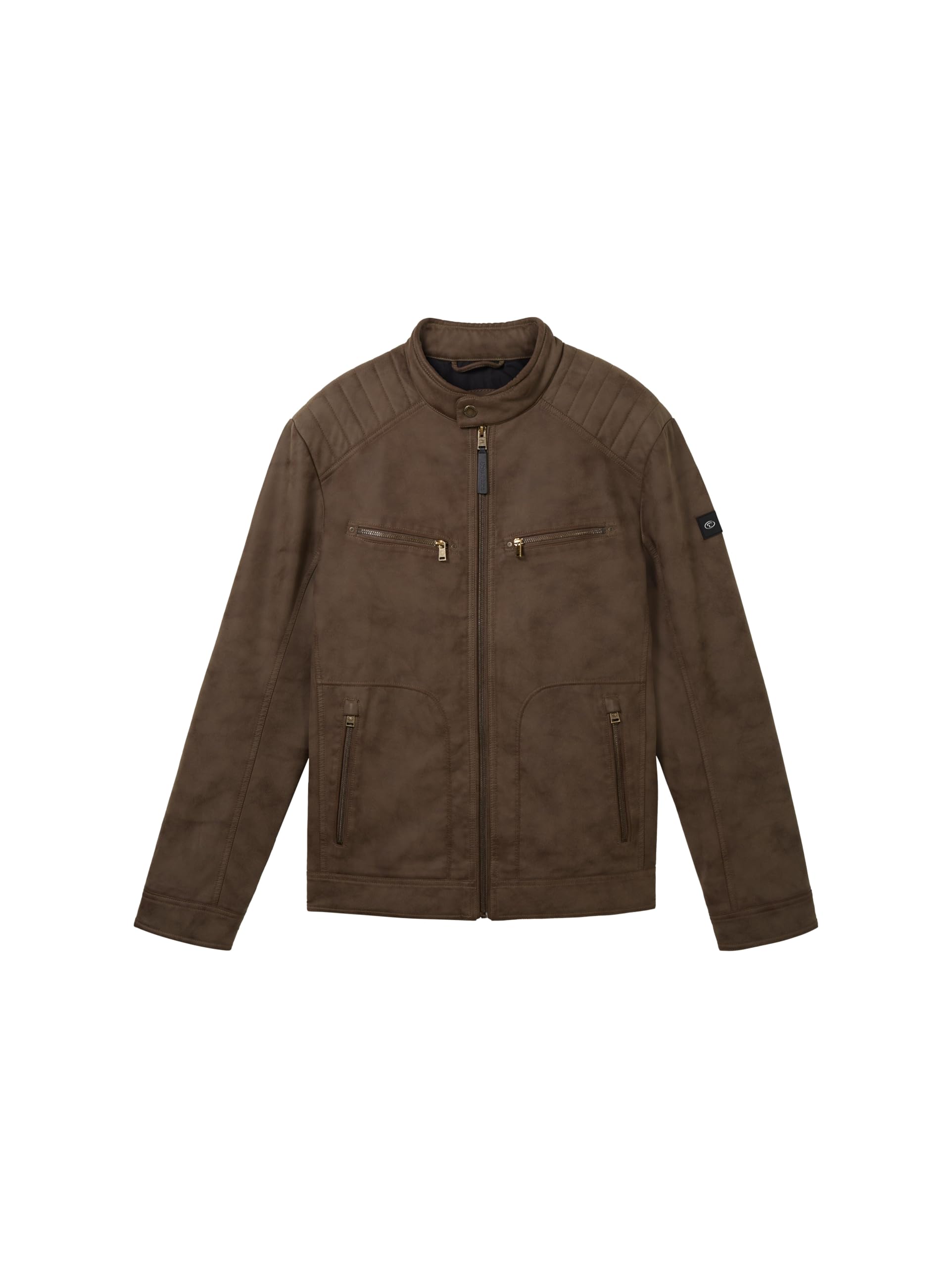 TOM TAILOR Uomini Giacca da motociclista in velour