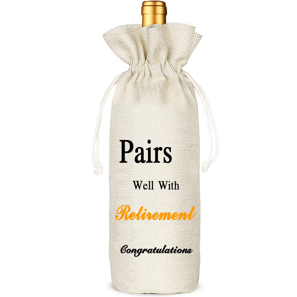 Shiyou Sac à Vin De Retraite Pour Retraités, Cadeaux Pour
