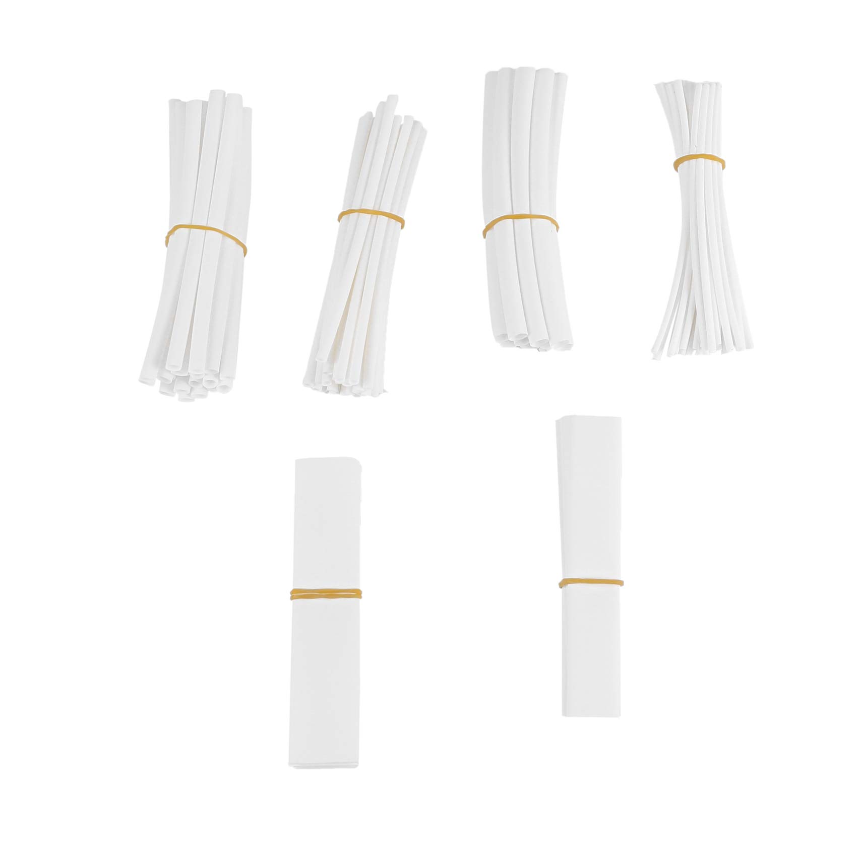 100 pcs Heat Shrink Tube casing Heat Shrink Tube Color:White