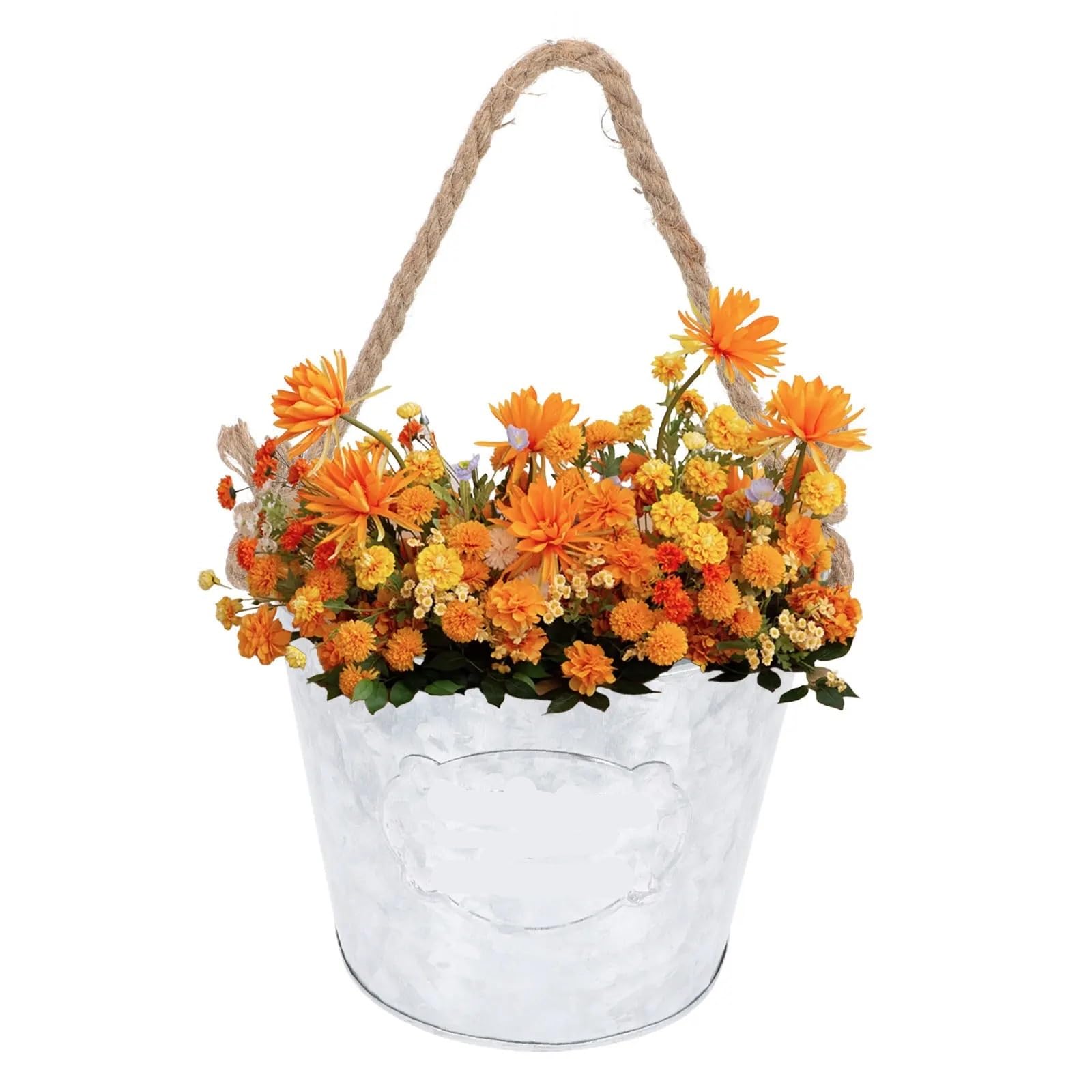 Qjzkwxalmp 1 Pcs Wall Hanging Flowerpot Iron Planter Pot