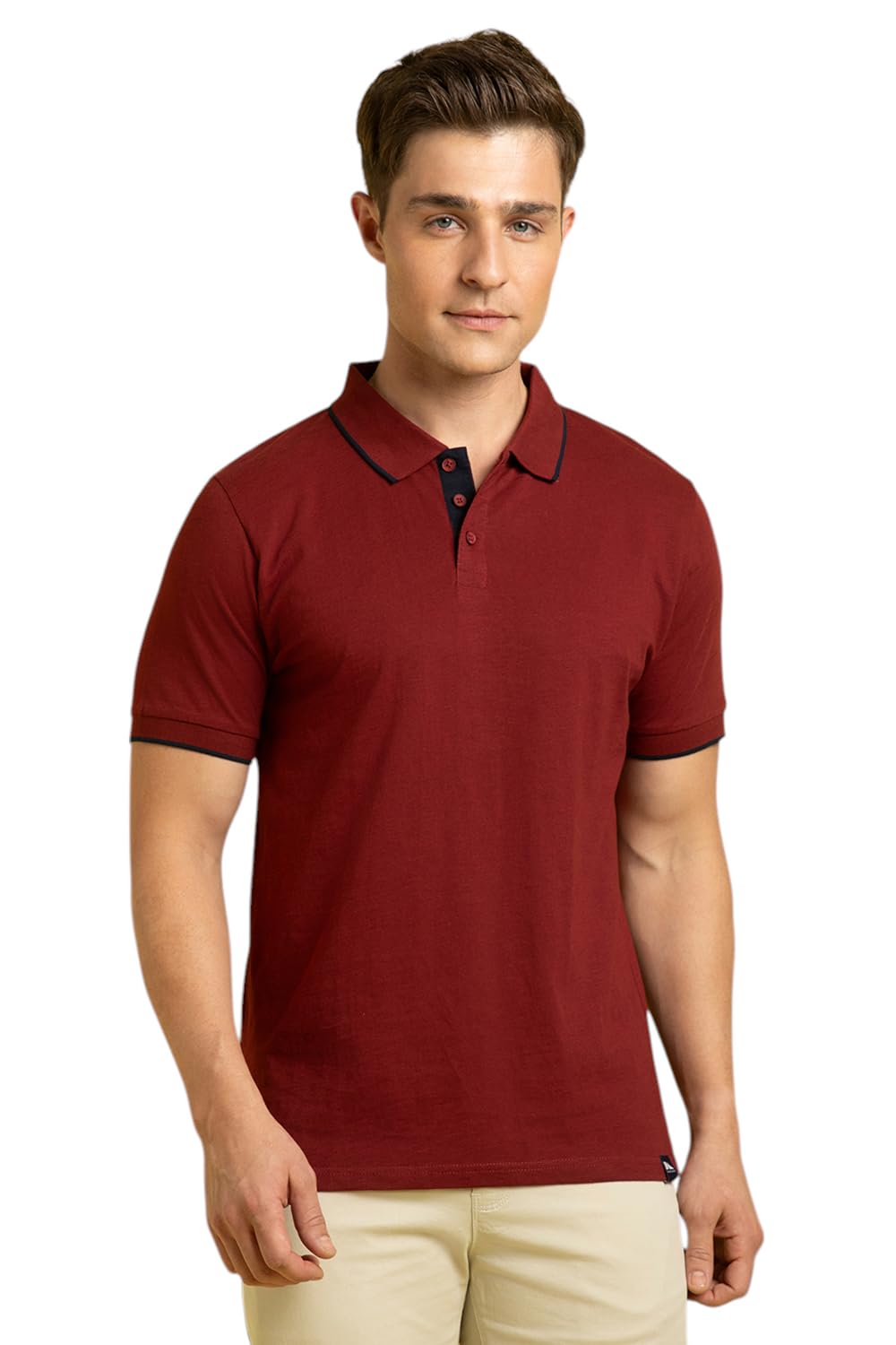 dennis lingo Men Regular Fit Polo Collar Cotton Half Sleeve T-Shirt-picture-19