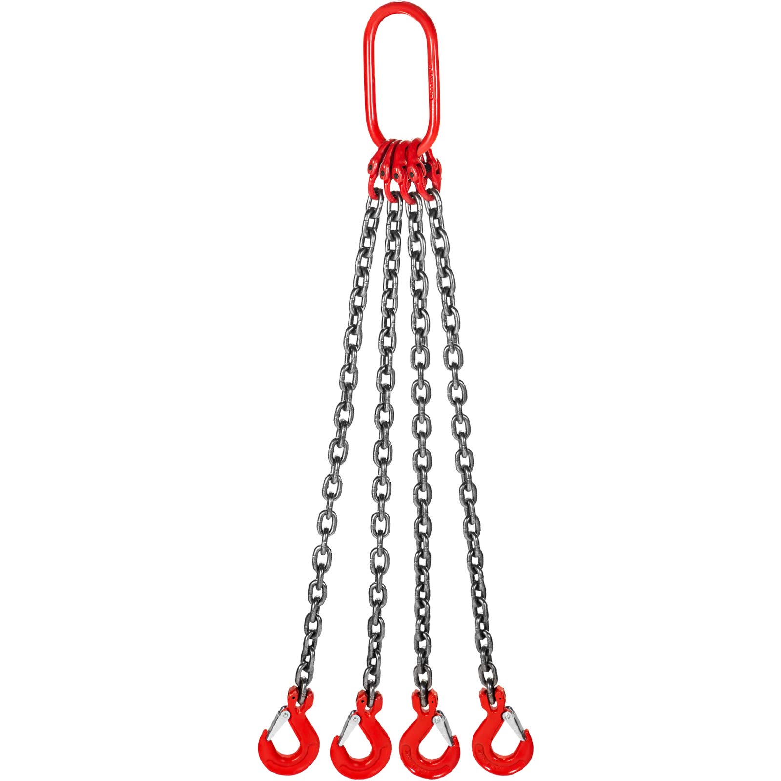 Mophorn G80 Eslinga de Cadena de Elevación de 4 Patas 1 m 4T Diámetro 8 mm