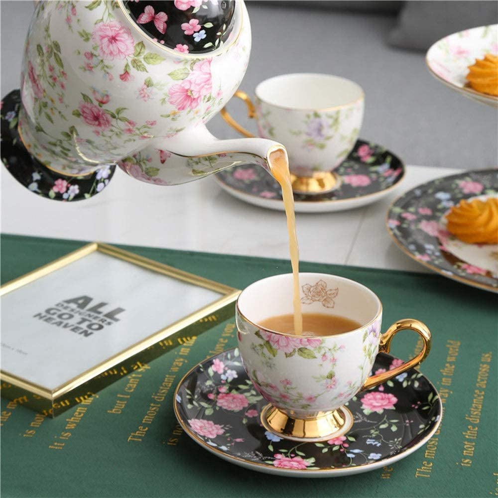 Lekki Luksusowy Ceramiczny Zestaw Filiżanek Do Kawy I Spodków Z Uchwytem Chińska Nowość Filiżanka Do Napojów Filiżanka Do Espresso Filiżanka Do Wody Filiżanka D
