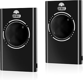 Garagentor Fernbedienung, XT2 433 SLH LR 433,92 MHz für FAAC Handsender, 2-Kanal Funkfernbedienung für Torantriebe, Schwarz (2 Stück)