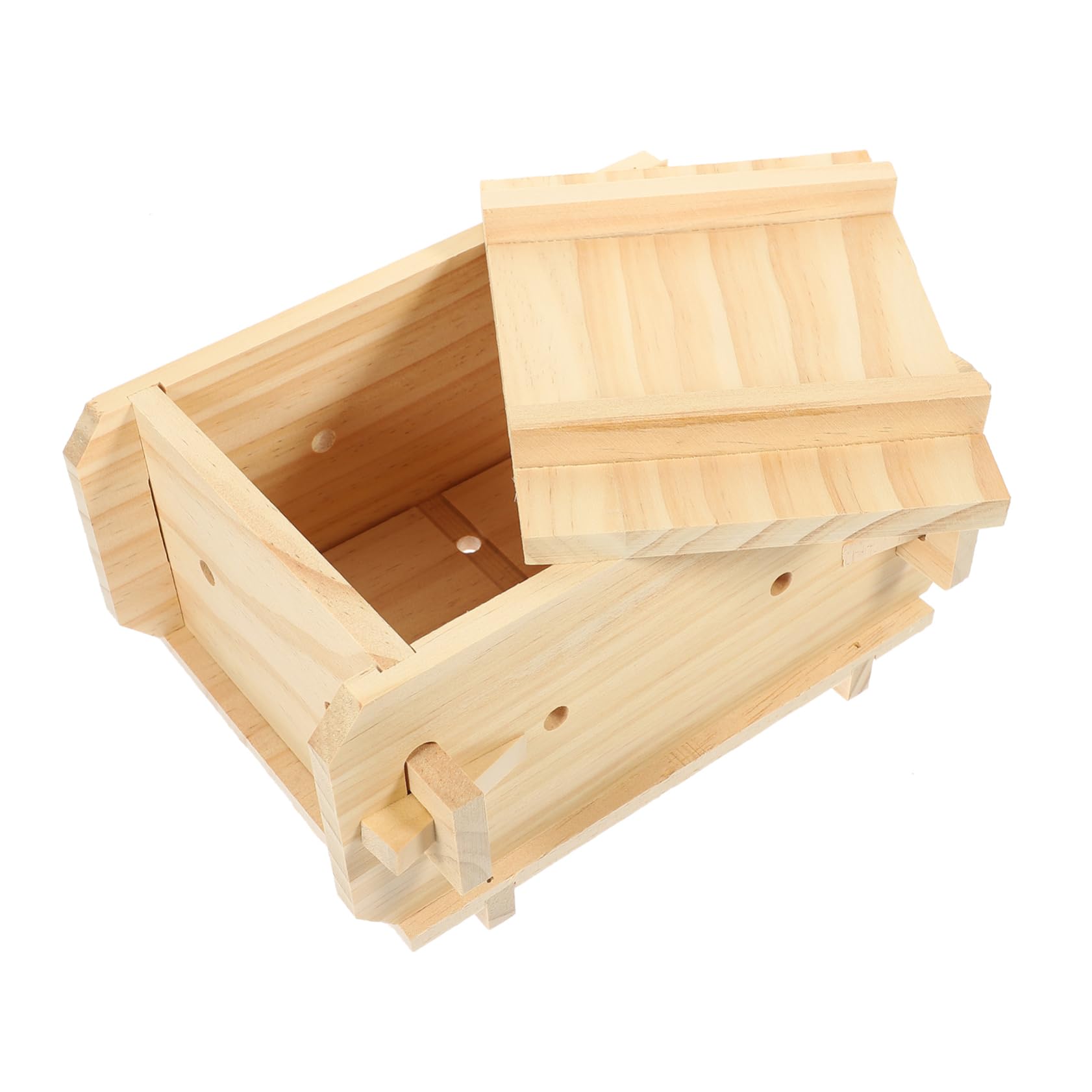 OKUMEYR Creative Wooden Tofu Molding Kitchen Molds for Tofu Pressing Bean Curd Making Molds