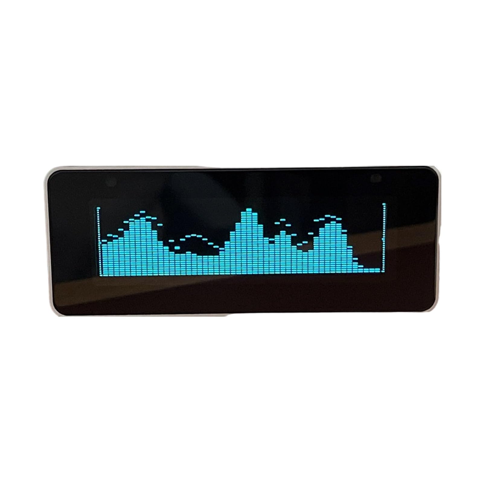 AK25664 Color Music Spectrum Clock Aluminiumgehäuse Mit Verbesserter Firmware Und Eingabeoption Remote Kontrolliertes Auditorisches Display