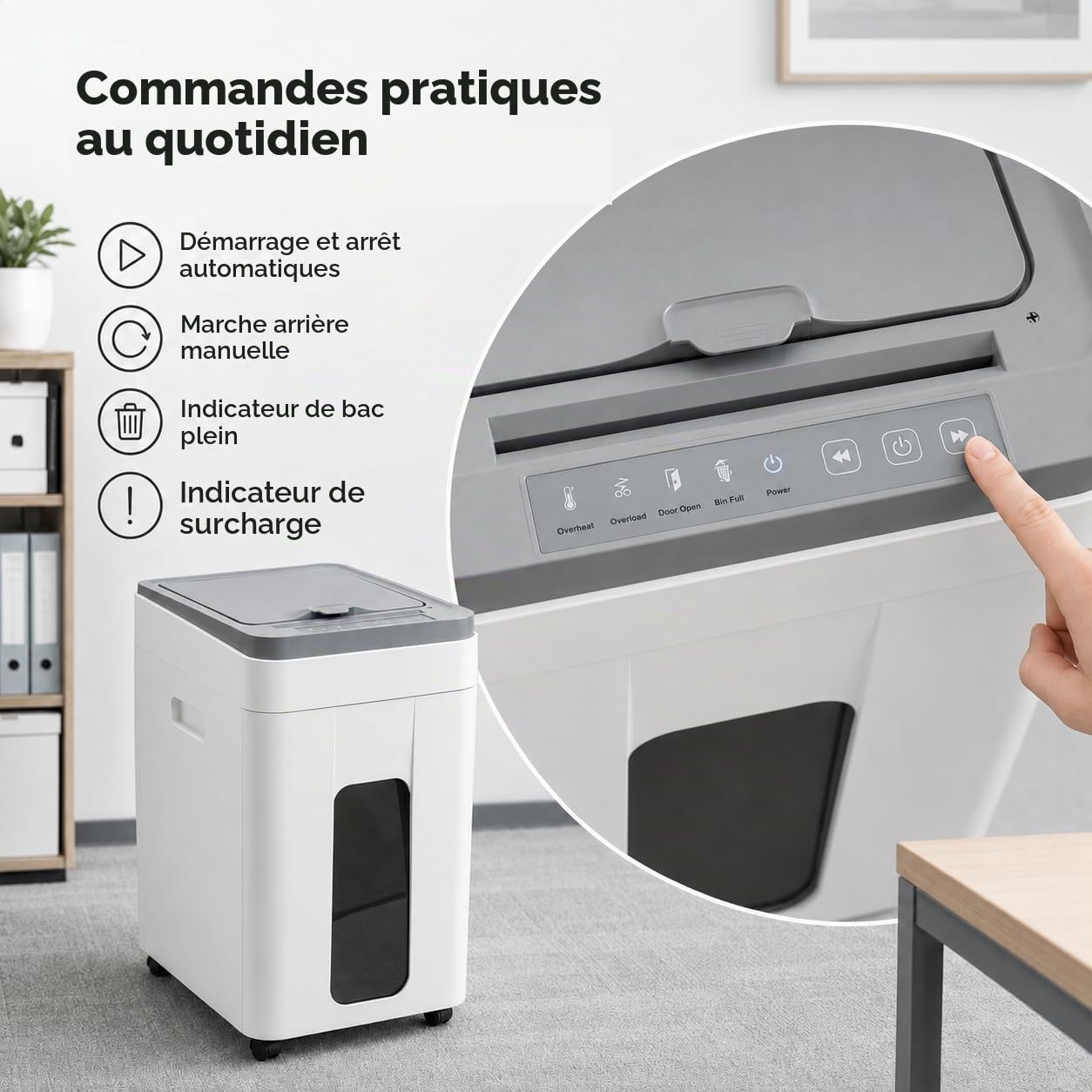 Destructeur De Papier: Chargeur Automatique De 400 Feuilles