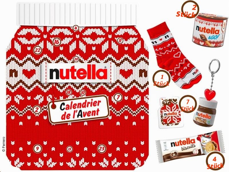 N.U.T.E.L.L.A. Adventskalender 528g