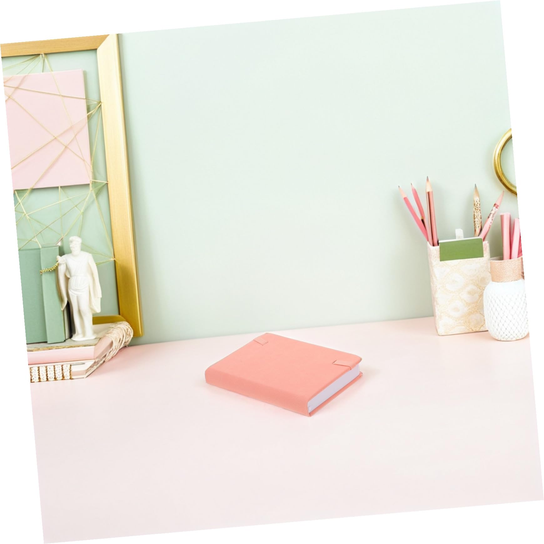 Zerodeko 10 Stück Kleiner Notizbücher A7 Rosa aus Pu Leder mit Papier | Tragbares Notizbuch, Minimalistischer Tagesplaner für Büro und Reisen, Schulanfang Party