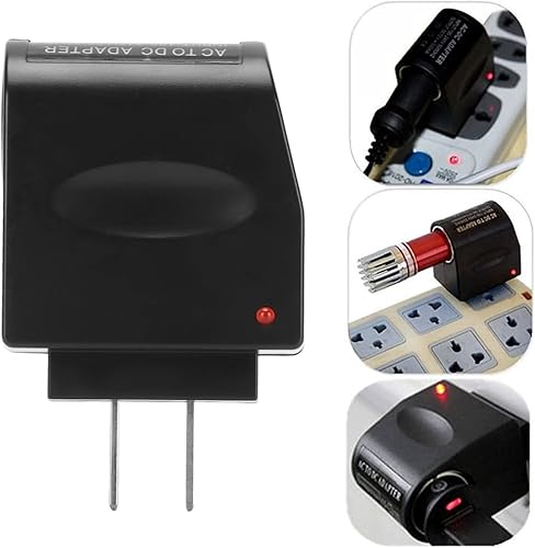 Miniatura 5 de Yoidesu Adaptador de fuente de alimentación para encendedor de cigarrillos, 110 V a 240 V CA a 12 V CC 2 A adaptador de fuente de alimentación para