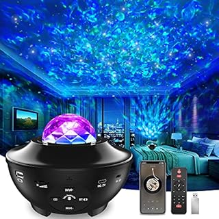 Galaxy Projector, Star Projector with Bluetooth Speaker, 3 in 1 Night Light Projector with Remote Control, Galaxy Projector Light for Bedroom Suitable for Party, Holidays, Halloween, Christmas