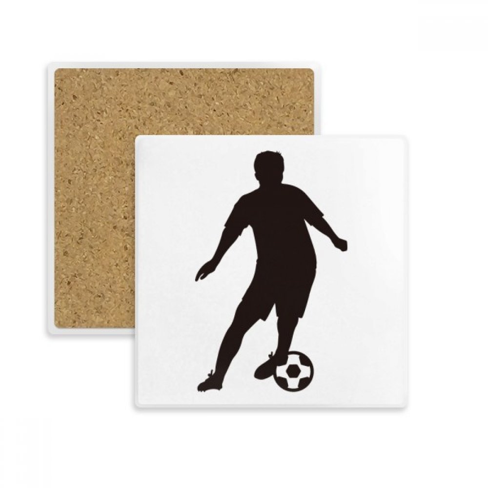 Coaster football en pierre absorbante pour éliminer l'humidité de vos tasses