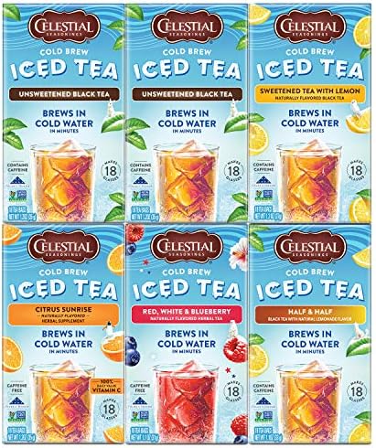 Celestial Seasonings Cold Brew Variety Pack, 6 Count