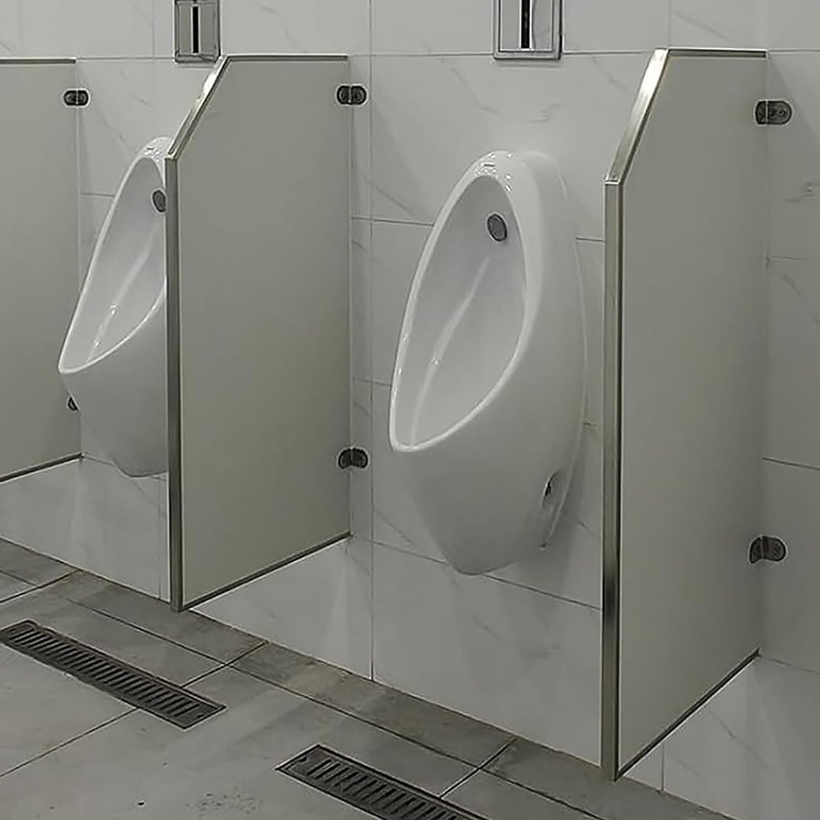 Montaje de pared de la pantalla de privacidad del urinario, divisor de la división del cuarto de baño, tablero de madera impermeable para los baños comerciales, hoteles, barras, hardware de acero inox