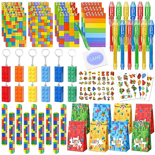 72Pcs Kindergeburtstag Mitgebsel Jungen Bausteine Party Geheimstift...