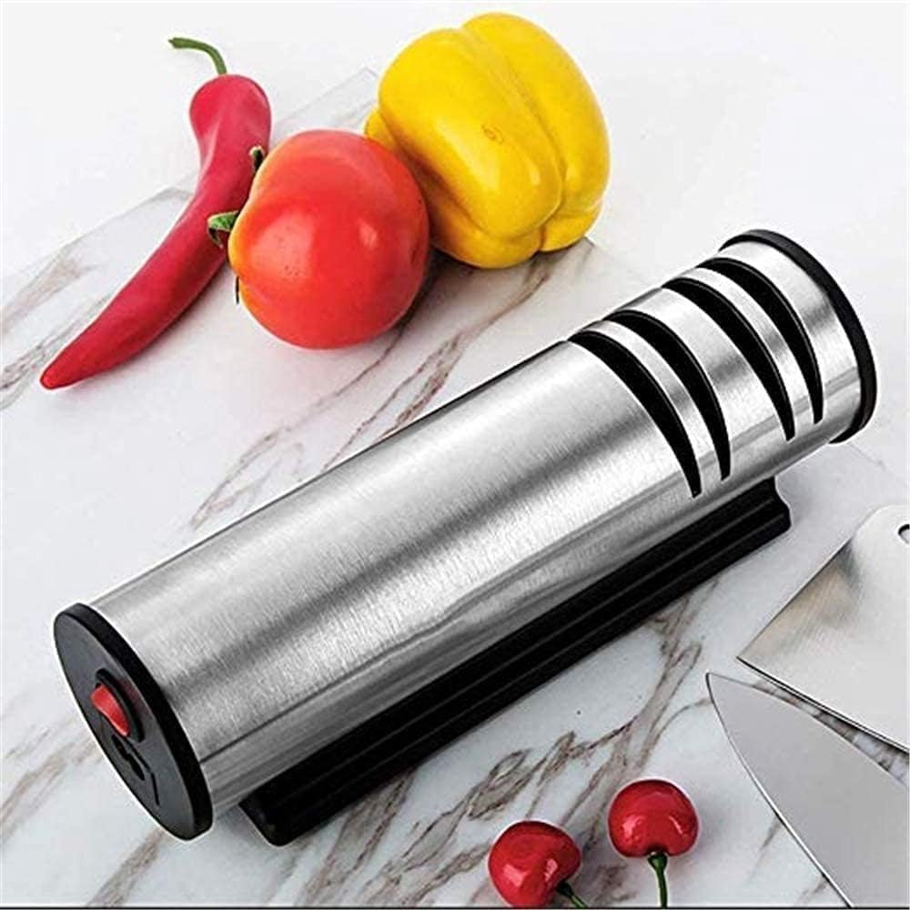 Manual Knife Sharpeners, Electric Fast Knife Sharpener, Household Sharpener Kitchen Knives Tools for Knives, Fruit Western Deboning Vegetable Scissors, and Slice