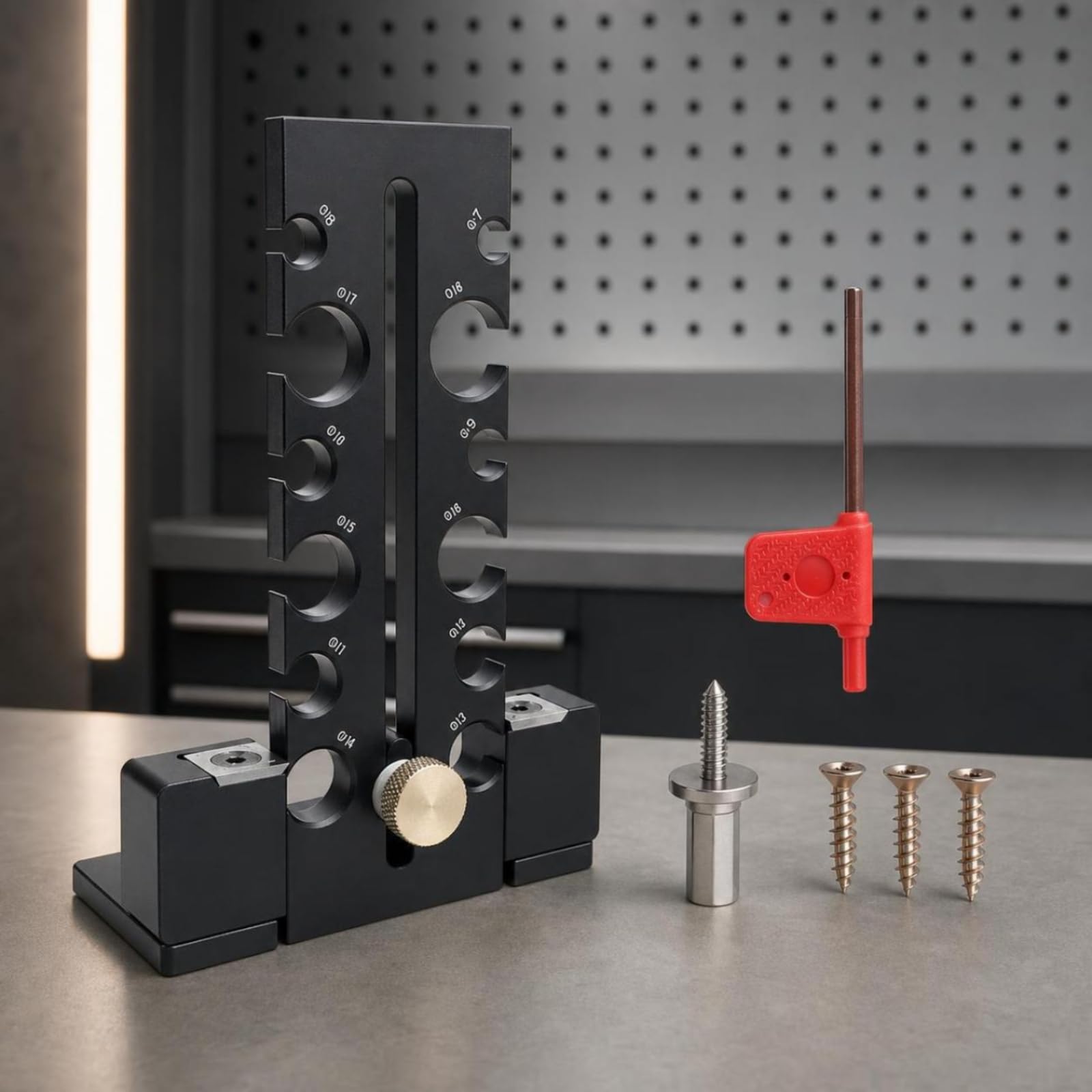 Utensile Regolabile in Metallo per Falegnameria, Bricolage, Nero
