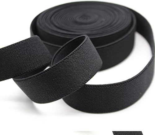 Miniatura 8 de Banda elástica de costura de 1 pulgada por 5 yardas color gris tejido de sarga de doble cara