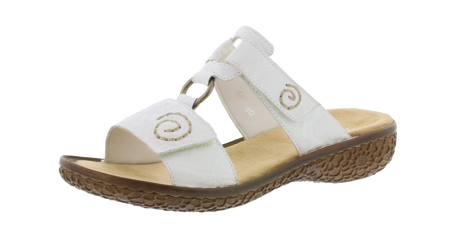 Rieker Damen Frühjahr/Sommer Sandalen, (Weiss 80), 42 EU
