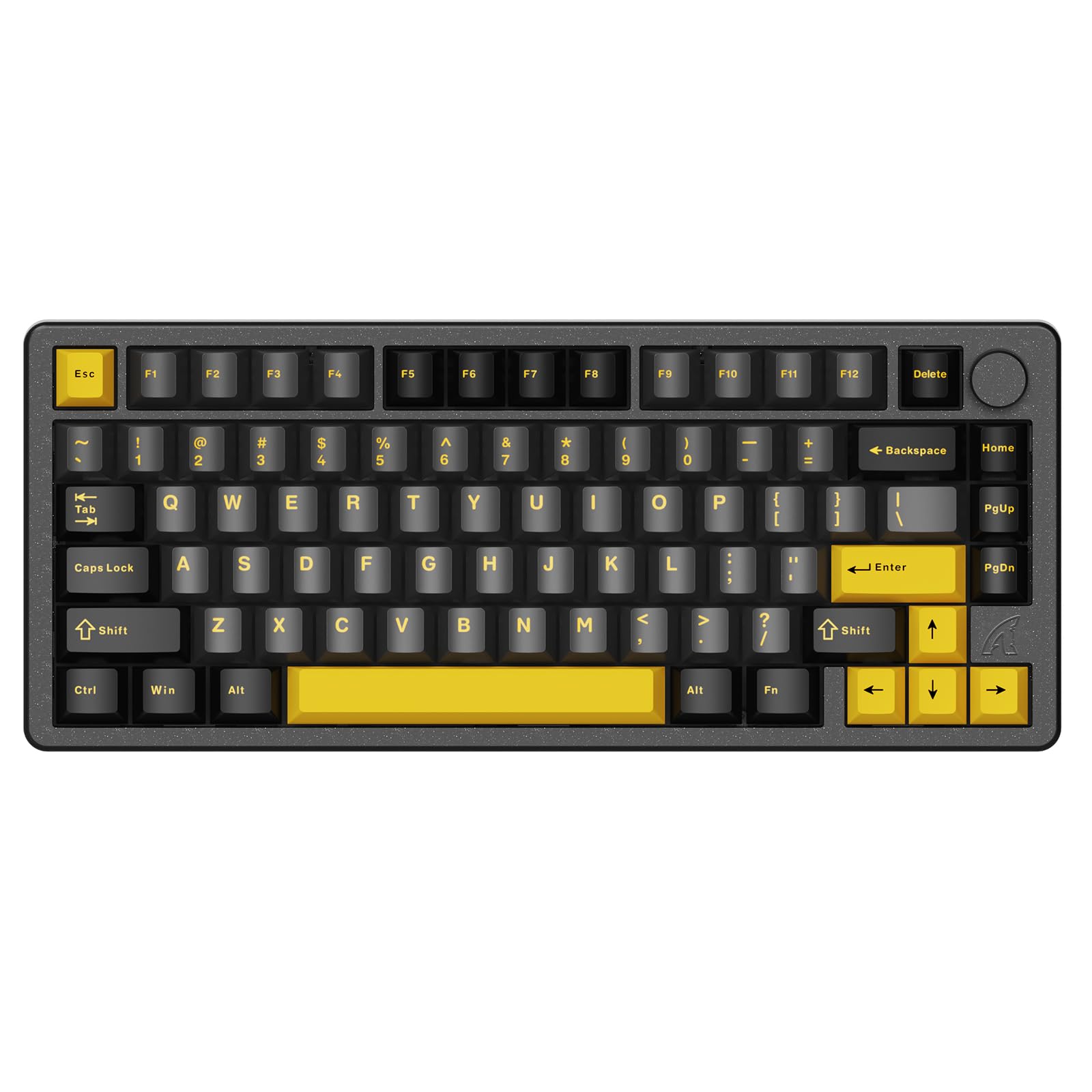 ATTACK SHARK Tastiera meccanica wireless X86, 75% tastiera da gioco interamente in alluminio CNC, guarnizione retroilluminata RGB, tastiera personalizzata hot swap con manopola, BT/2.4G/USB-C,