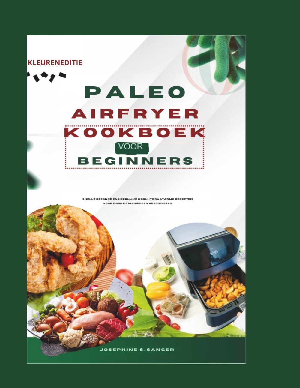 paleo airfryer kookboek voor beginners: Snelle gezonde en heerlijke koolhydraatarme recepten voor drukke mensen en gezond eten