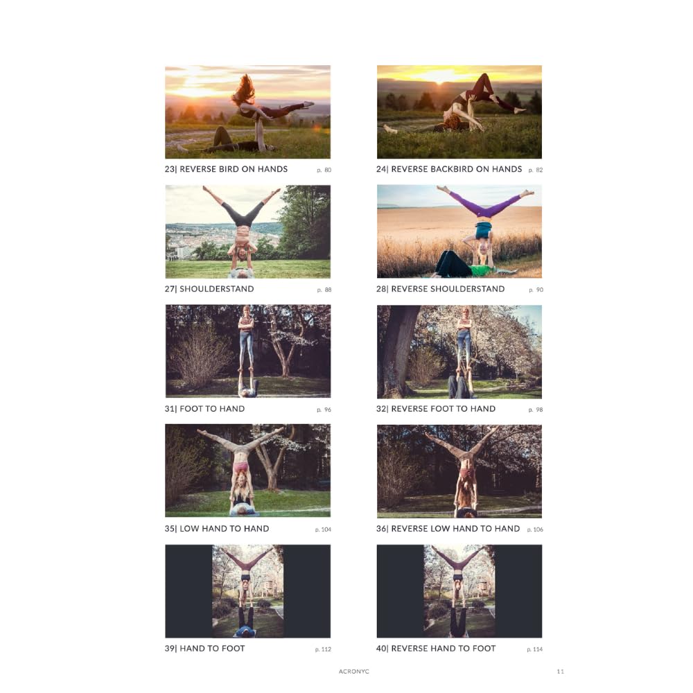 ACRONYC: The Ultimate Acroyoga Manual – 40 Partner Poses, 185 Transitions, and 108 Washing Machines for Beginner to Advanced
