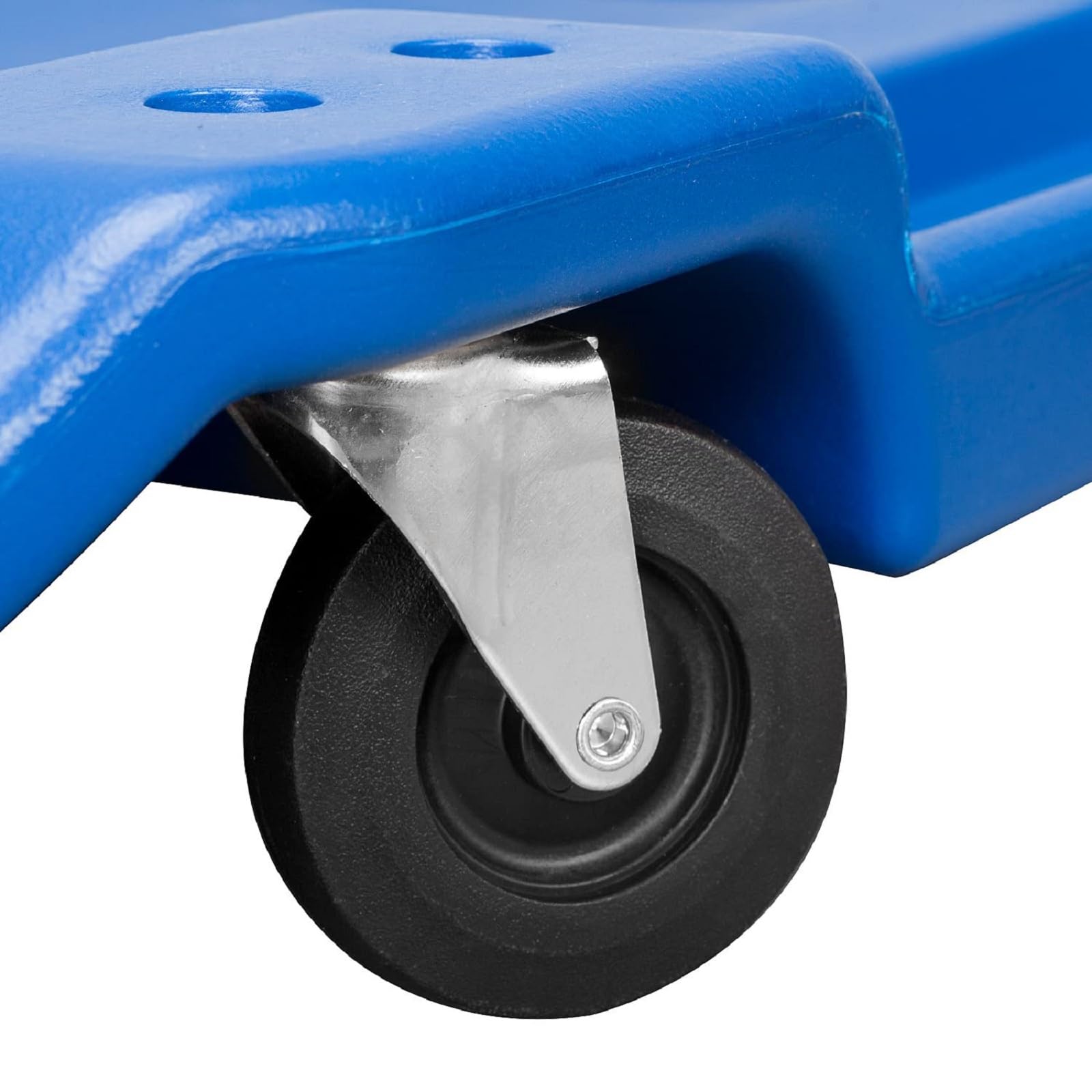 BIG RED ATRP6240UR - Carrito mecánico de plástico Moldeado por soplado, Carrito mecánico de 40 Pulgadas con reposacabezas Acolchado y 6 Ruedas, 350 Libras, Color Azul