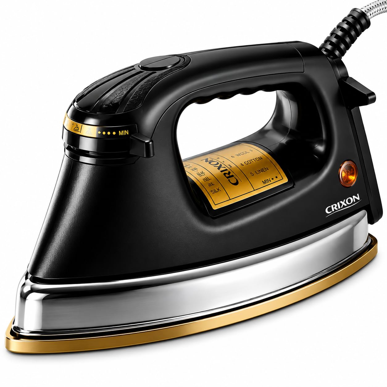 1.5KG Heavy Weight Electric Iron 1000W Dry Iron Press with 1 Year Replacement Warranty | Nonstick Soleplate, Adjustable Temperature, Shockproof Body | Made in India-image-48