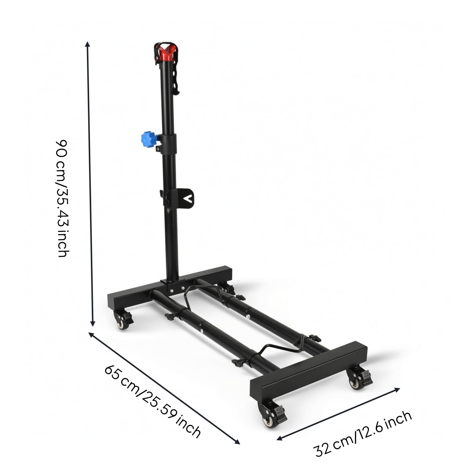 Cavalletto Manutenzione Bici Robusto Cavalletto Bici con Barra Telescopica Facile da Trasportare Supporto per Ciclisti, Meccanici, Garage