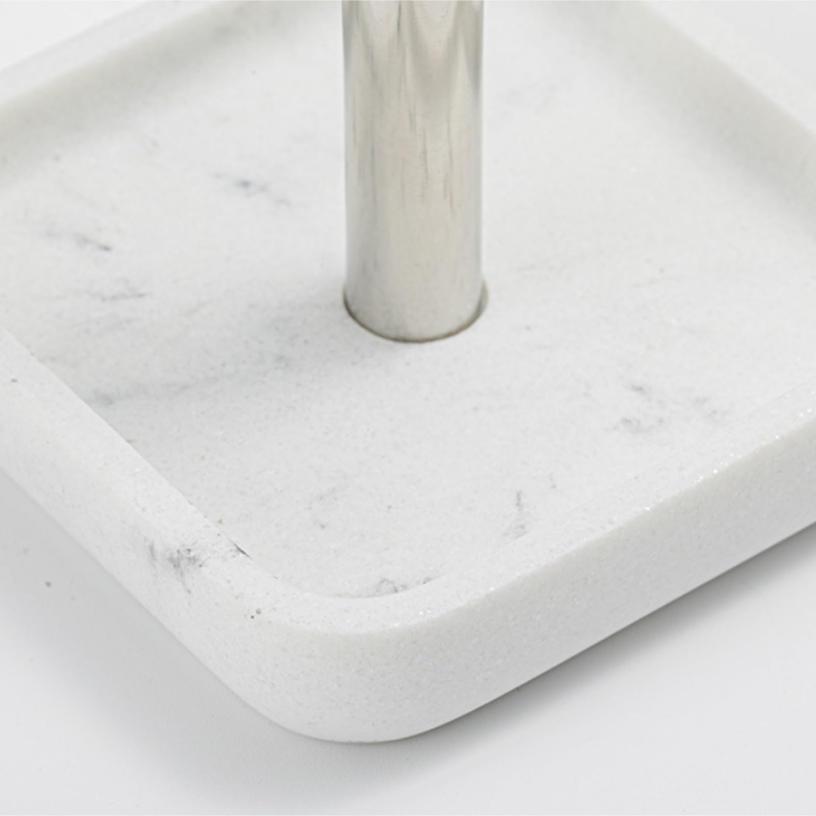 Bagno Porta Portaspazzolino in Acciaio Inossidabile Portaoggetti for Dentifricio da Bagno Spazzolino Accessori(Blue,Silver)
