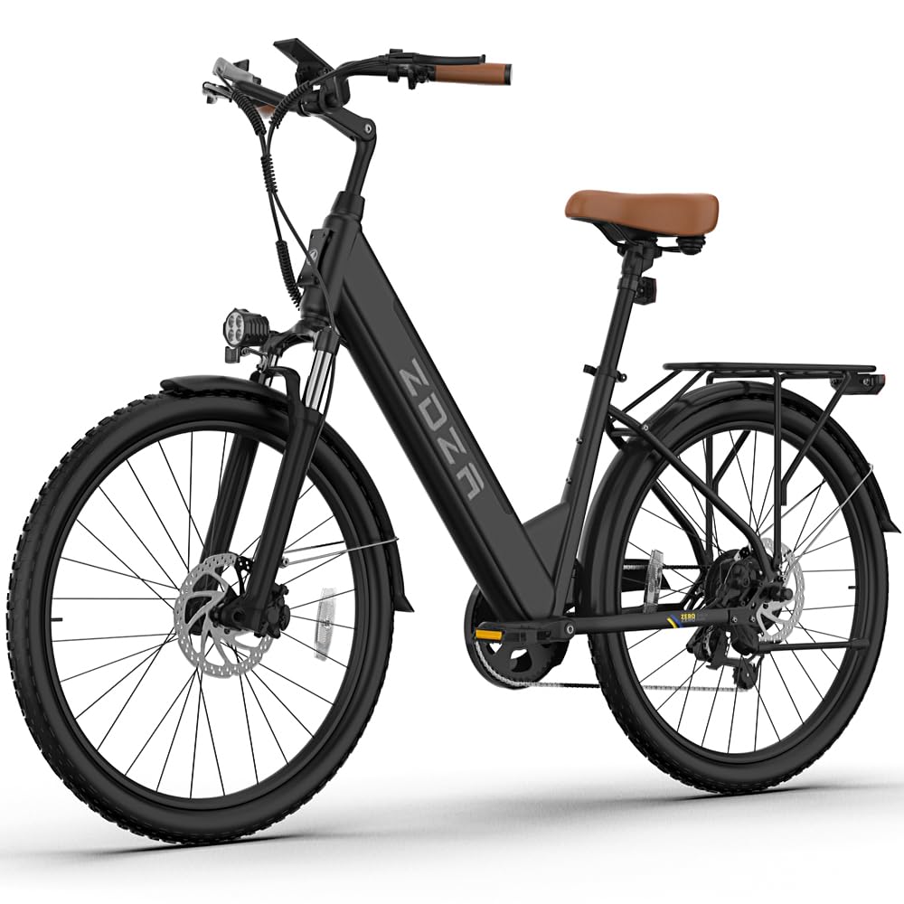 Electric Bike for Adults 26'', 1200W Peak Motor, 65 Miles Max Range E Bike for Adults with 7-Speed, 48V Removable Battery, Front Suspension, Adult Electric Bicycle for Commute Beach Snow