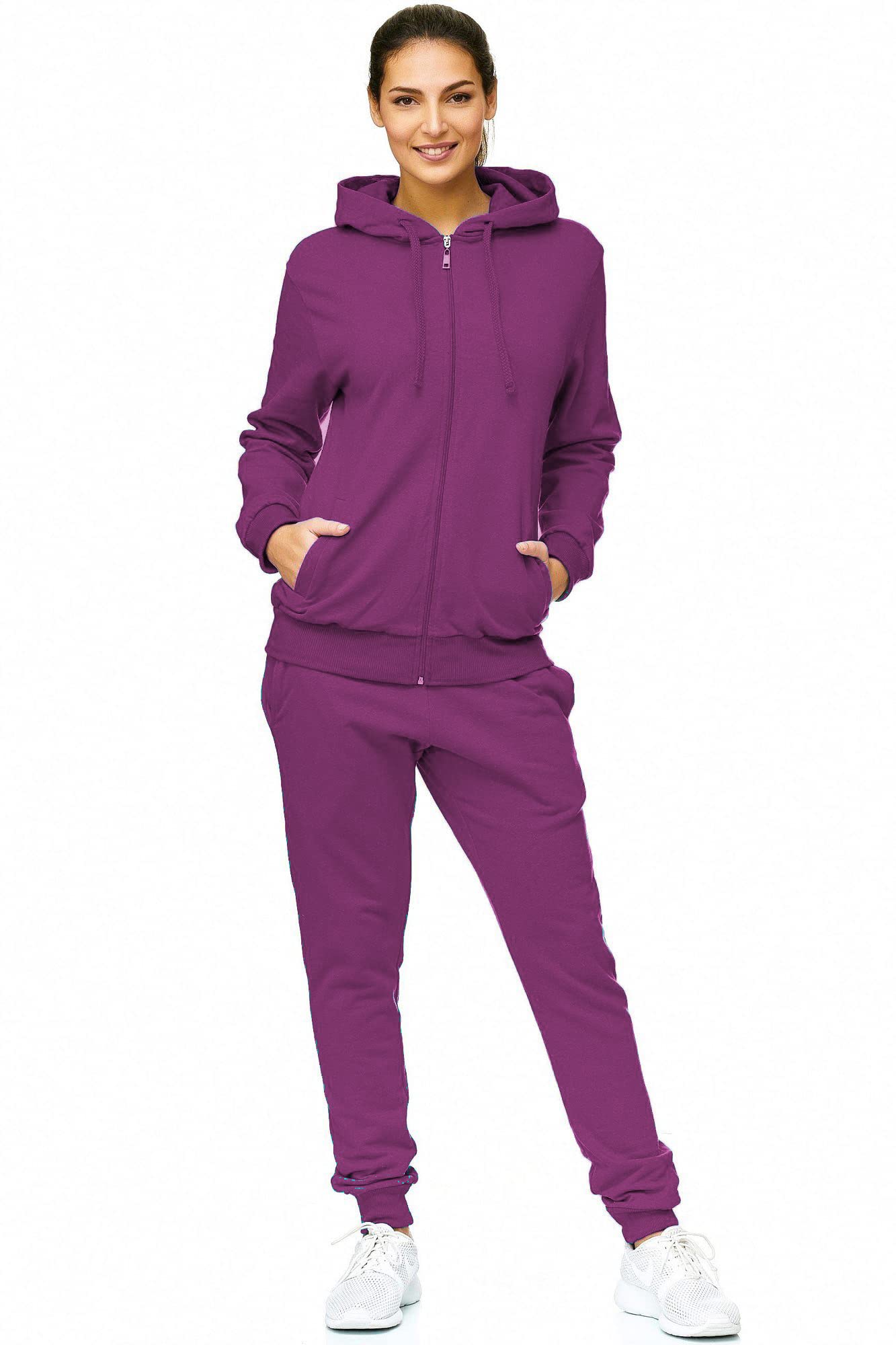 Violento dres do biegania | damski | dres treningowy | jednokolorowy | dres sportowy | Fitness 586 Basics bawełna | domowy dres prezentacyjny