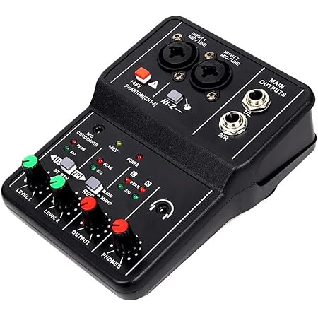 Mixer Audio Stereo Moukey MAMX2 - 6 Canali Per Chitarra, Basso, Tastiera, Club E Palco - Foto 3