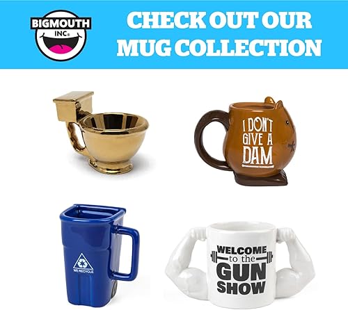 Vista 22 de BigMouth Inc. Taza de café con texto en inglés "The More Coffee I Drink the More Awesome I am", taza de café de tamaño gigante, 64 onzas, taza extra