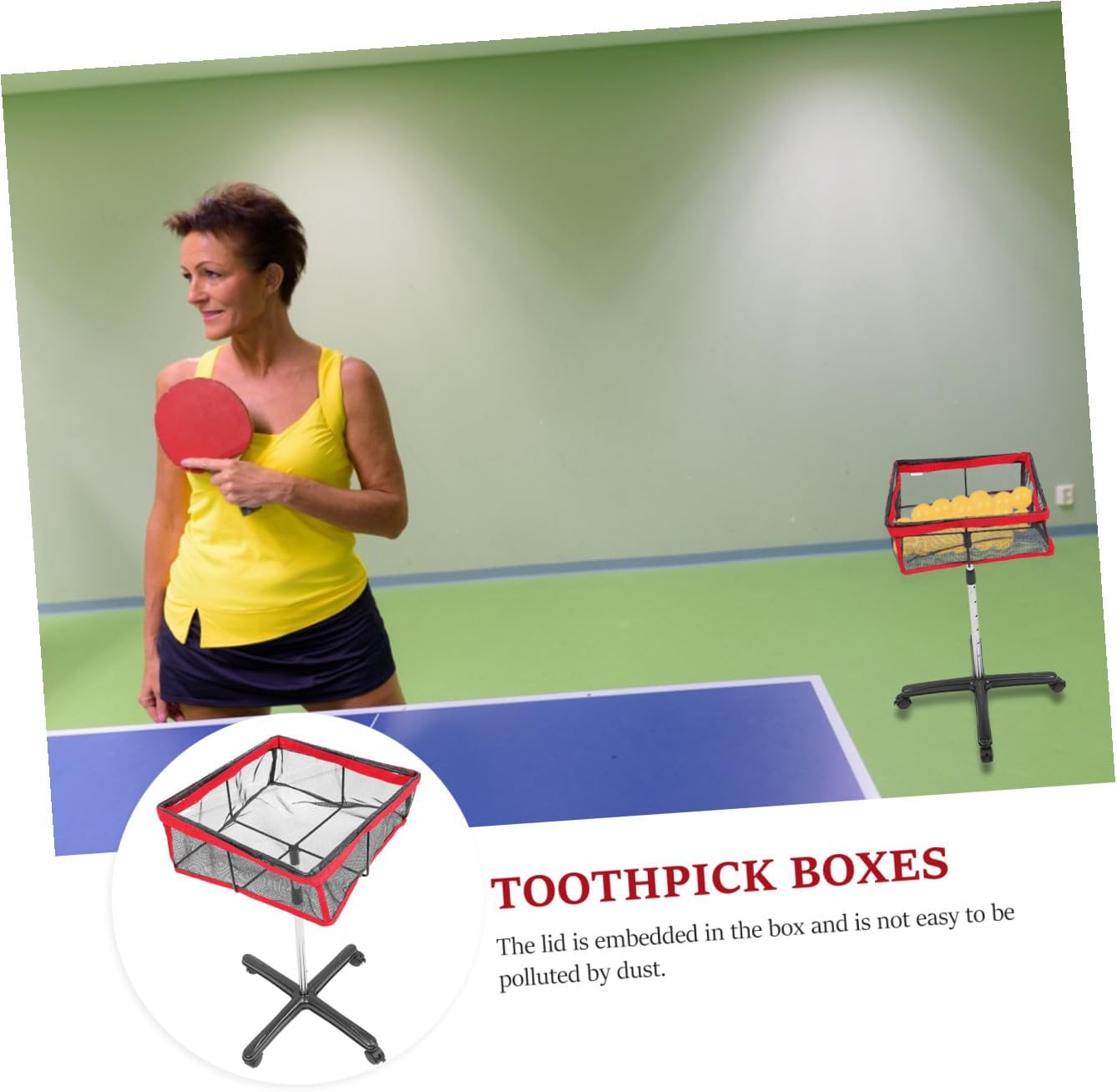 Portable Pong Ball Collector Quick Storage Ball Dispenser for Table Tennis Training