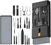 Kit de limpieza de precisión de 22 en 1 – Herramientas profesionales de limpieza de dispositivos electrónicos para teléfono, audífonos AirPods, teclados, cámaras, laptop y más (negro) 1